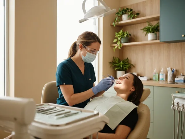 Teeth and gums checked before whitening