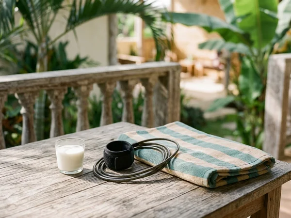 Knocked-out tooth kept in a cup of milk after a surf accident